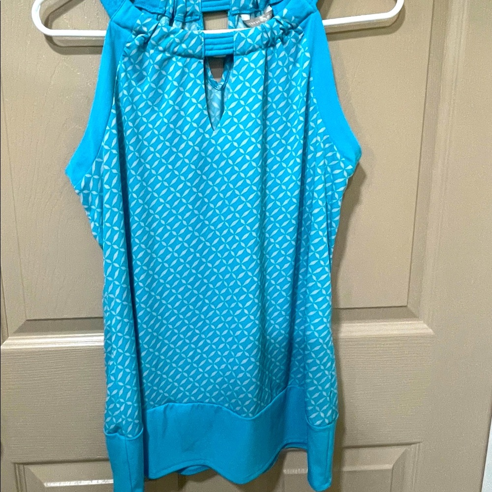 Banana Republic feminine baby blue keyhole tank top - SZ M